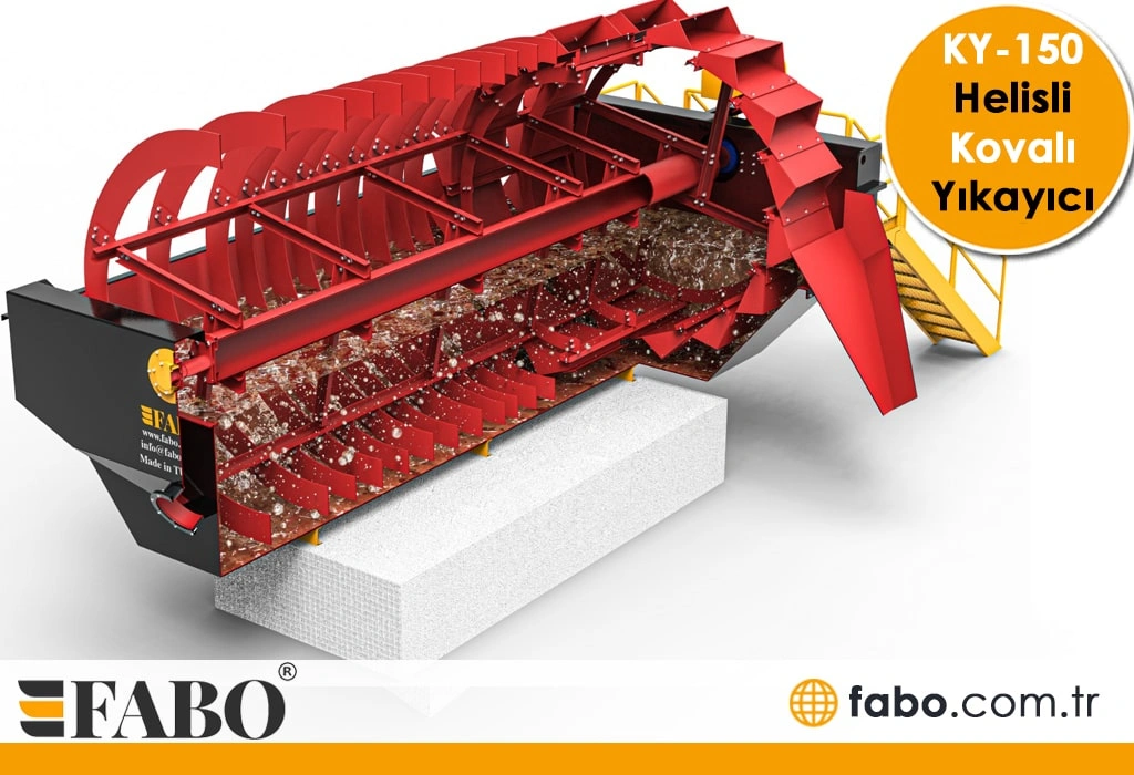 KY-150 Helisli Kovalı Yıkayıcı