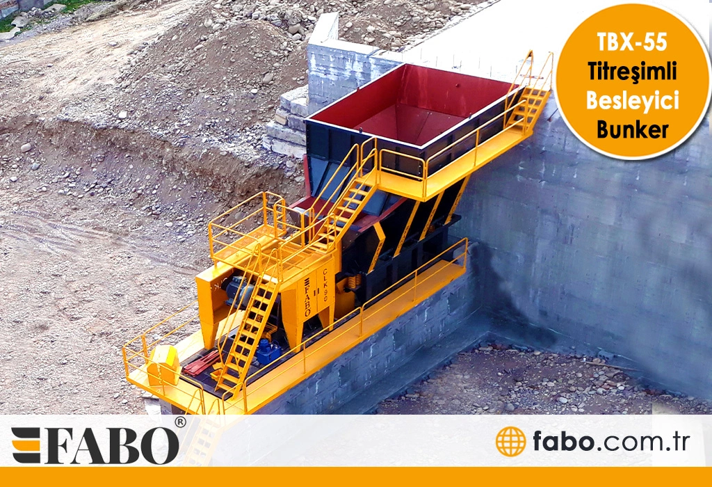TBX-55 Titreşimli Besleyici Bunker